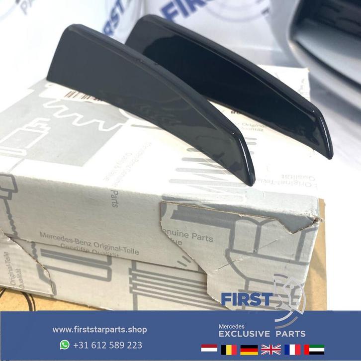 AMG VOORBUMPER AERO SPLITTER SET BUMPER SPOILER Mercedes 43, Auto-onderdelen, Carrosserie, Achterklep, Mercedes-Benz, Gebruikt