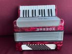 Z.g.a.n. kleine duitse Hohner Junior accordeon . 48 bas ., 48-bas, Zo goed als nieuw, Hohner, Met riemen