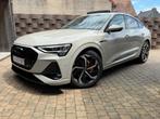 Audi E-tron Sportback 50 quattro S line, Auto's, Automaat, 230 kW, Zwart, Beige