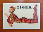 Carte postale Tigra fille, Collections, Marques & Objets publicitaires, Comme neuf, Enlèvement ou Envoi