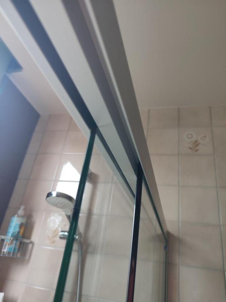 Douche schuifdeur Dusholux, Doe-het-zelf en Bouw, Sanitair, Gebruikt, Douche, Glas, Ophalen
