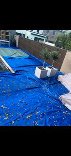 Plastic zeil dekzeil bashe, Ophalen, Zo goed als nieuw