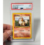 1999 POKEMON DUTCH 28 GROWLITHE First 1ST EDITION psa-9 WOTC, Ophalen of Verzenden, Zo goed als nieuw, Losse kaart, Foil