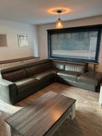 Lederen hoekzetel met elektrisch verstelbare relax, Ophalen, Zo goed als nieuw, Leer