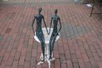 Standbeeld van een stel moderne kunst in brons. Maat XL, Tuin en Terras, Tuinwanddecoratie, Ophalen, Nieuw
