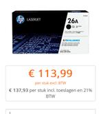 Nieuwe toner HP laserjet 26A, Ophalen, Zo goed als nieuw, Toner