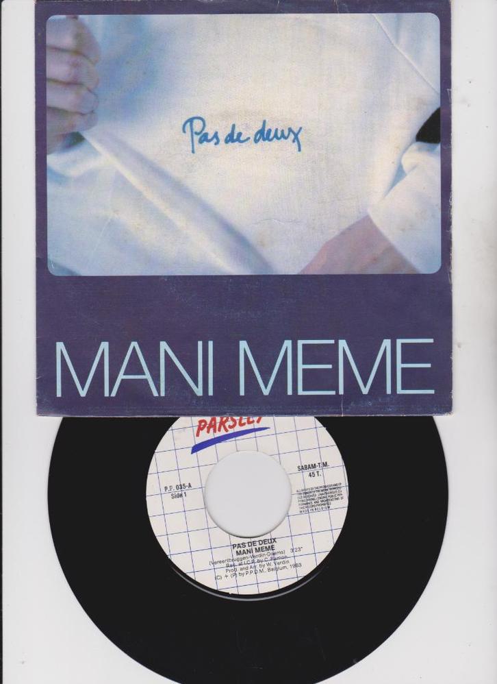 Pas De Deux – Mani Meme   1983   Synth pop  Gezocht, Cd's en Dvd's, Vinyl Singles, Gebruikt, Single, Pop, 7 inch, Ophalen of Verzenden