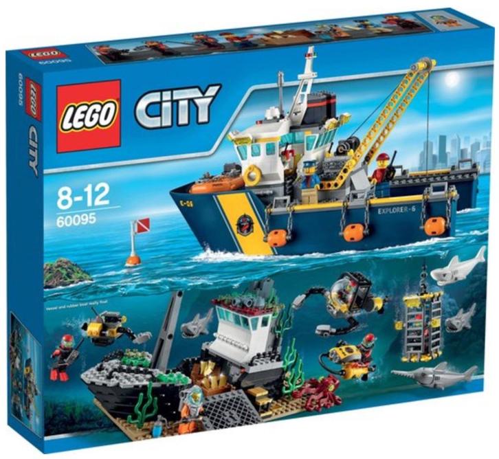 Lego 60095 Onderzoekschip, volledig met 4 boekjes, Kinderen en Baby's, Speelgoed | Duplo en Lego, Zo goed als nieuw, Lego, Complete set