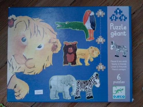 Djeco puzzel 6 grote dieren,  9 - 12 - 15 stukken, Enfants & Bébés, Jouets | Puzzles pour enfants, Utilisé, 4 à 6 ans, 10 à 50 pièces