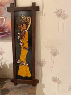 Cadre en bois, avec carreaux de faïence, Antiquités & Art, Enlèvement