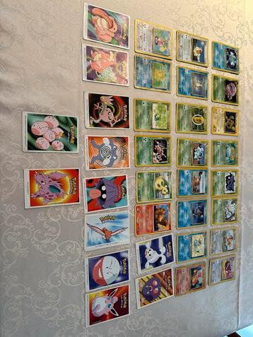 Pokemonkaarten eerste generatie jaren 90 beschikbaar voor biedingen