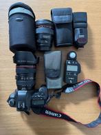 Canon Mark EOS 5D Mark II + lezen + statieven + flits + lich, Audio, Tv en Foto, Fotocamera's Digitaal, Ophalen, Zo goed als nieuw