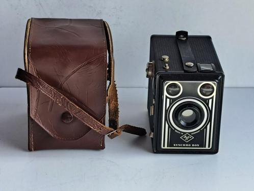 Ancien appareil photo Agfa Synchro Box, Collections, Appareils photo & Matériel cinématographique, Caméra, Avant 1940, Enlèvement ou Envoi