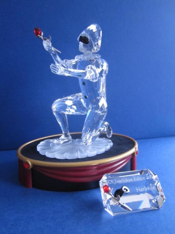 Swarovski SCS 2001Harlekijn kompleet met display & plaquette, Verzamelen, Swarovski, Nieuw, Figuurtje, Ophalen of Verzenden