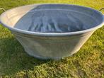 mooie grote waterdichte zinken teil, Tuin en Terras, Bloembakken en Plantenbakken, Ophalen, Tuin, Zo goed als nieuw, Metaal