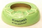 Vintage Schweppes Bitter Grapefruit Groene Ceramic Asbak, Verzamelen, Nieuw, Ophalen of Verzenden, Asbak