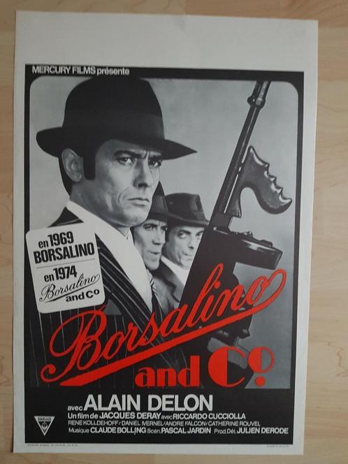 filmaffiche Alain Delon Borsalino and co 1974 filmposter, Collections, Posters & Affiches, Comme neuf, Cinéma et TV, A1 jusqu'à A3