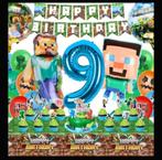 Minecraft verjaardagsversiering 9 jaar, Ophalen, Zo goed als nieuw, Versiering