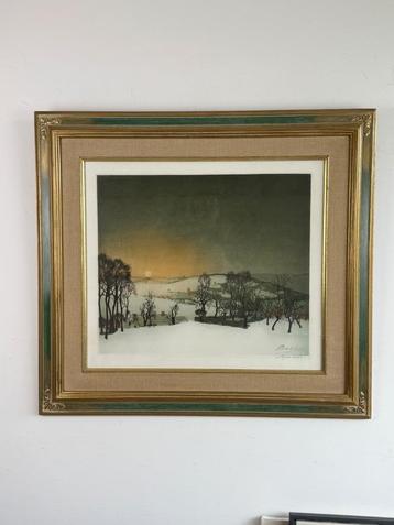 ingelijste Litho Valerius De Saedeleer beschikbaar voor biedingen