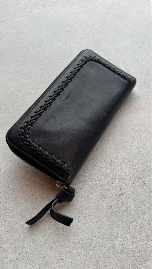 Chloé Leren Portemonnee - Luxe & Elegant, Handtassen en Accessoires, Portemonnees, Gebruikt, Overige merken, Zwart, Leder, Ophalen of Verzenden