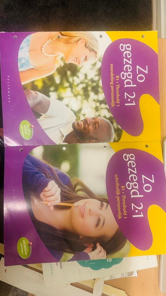 Zo gezegd 2.1 boek voor taal, Ophalen, Zo goed als nieuw