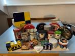 23 blikken, oud en nieuw, bus blik trommel LOS TE KOOP, Verzamelen, Ophalen of Verzenden, Zo goed als nieuw, Koek(jes), Overige merken