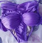 bikini lilas maillot de bain Gottex état neuf, drapé culotte, Comme neuf, Bikini, Gottex, Enlèvement ou Envoi