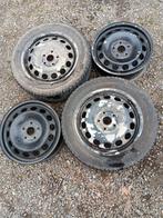 Jantes 16 pouces 5x112 VW Caddy + 2 pneus hiver, Auto-onderdelen, Banden en Velgen, Ophalen, Gebruikt, 16 inch, Winterbanden
