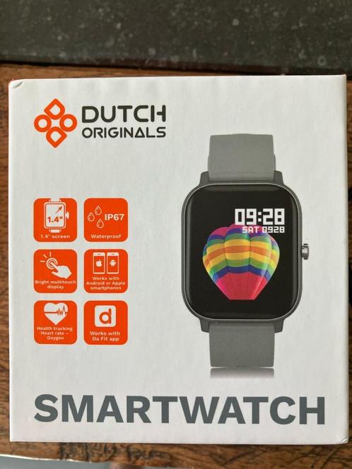 Dutch Originals SmartWatch, Handtassen en Accessoires, Sporthorloges, Nieuw, Android, Grijs, Afstand, Calorieverbanding, Conditie