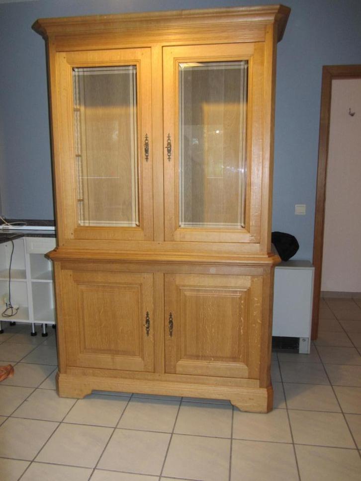 2 corps (bahut + vitrine) de marque Gilson, Maison & Meubles, Armoires | Dressoirs, Comme neuf, 100 à 150 cm, 25 à 50 cm, Avec porte(s)