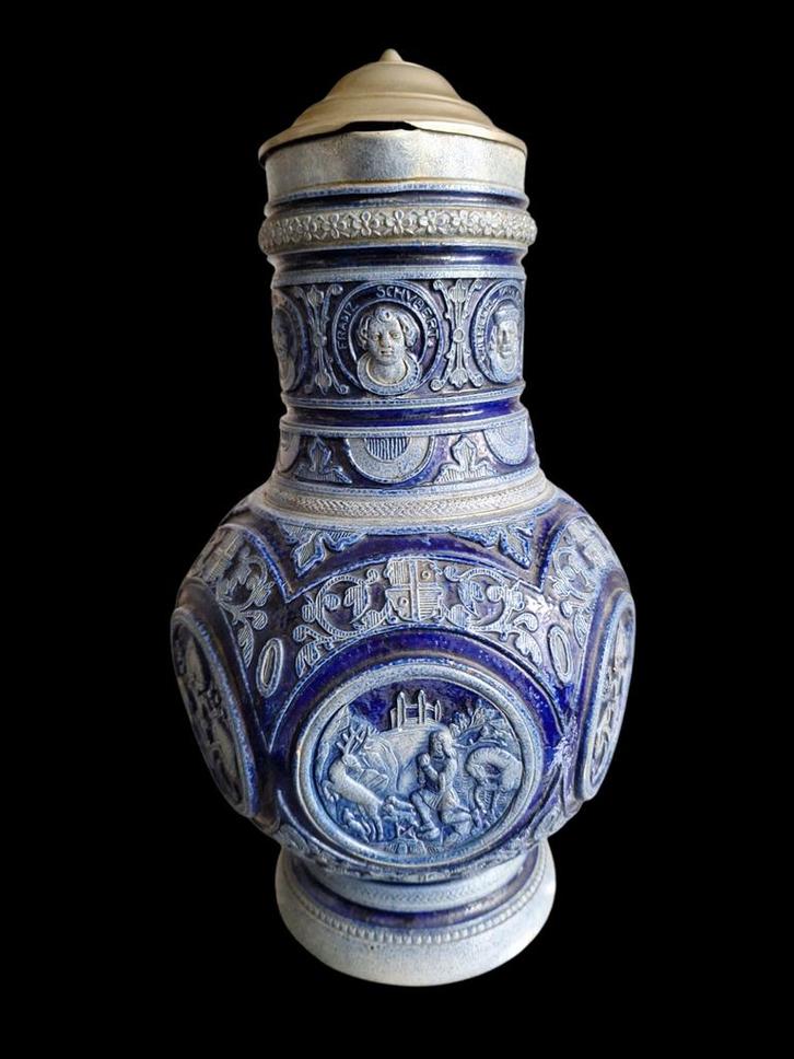 Duits steengoed. Westerwald kruik (snebkan), Antiek en Kunst, Antiek | Keramiek en Aardewerk, Ophalen of Verzenden