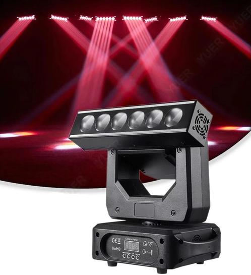 Nieuwe First Class 6 x 40 W Moving Head Bar, Musique & Instruments, Lumières & Lasers, Neuf, Lumières, Commande sonore, Couleur