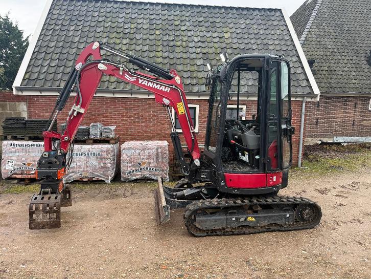 Minigraver Yanmar Vio 26-6 sloop/sorteer 2022 500u XL arm, Zakelijke goederen, Machines en Bouw | Kranen en Graafmachines, Graafmachine