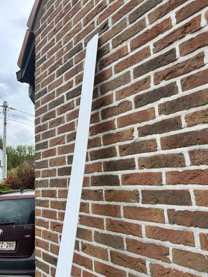planchetten in witte p v c  ( vals plafon ), Doe-het-zelf en Bouw, Plinten en Afwerking, Nieuw, Overige typen, Kunststof, 250 cm of meer
