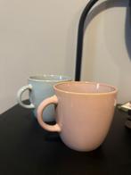Ensemble de 2 tasses en céramique — couleurs pastel, Enlèvement, Comme neuf