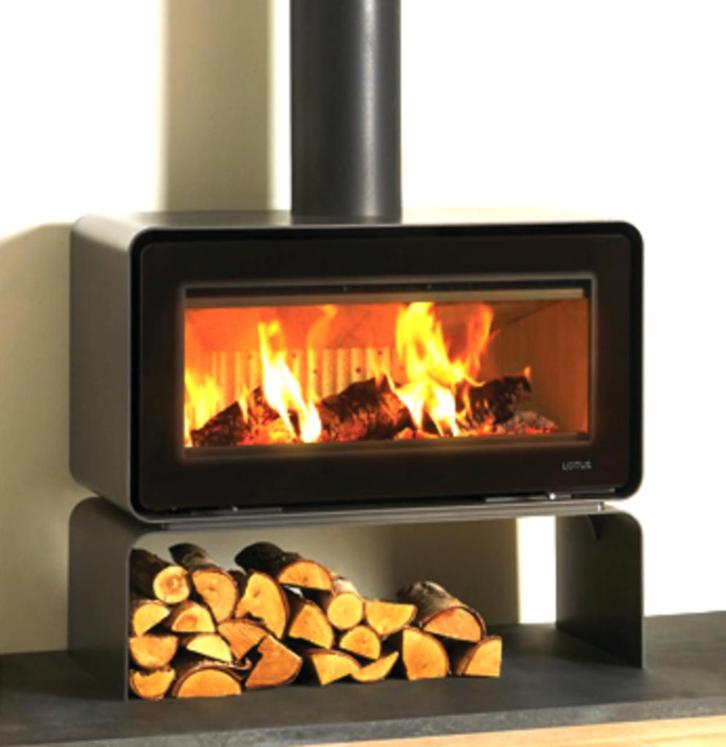 Superpromo poêle à bois Lotus type Living Base Ocean Dark, Maison & Meubles, Poêles, Neuf, Autoportant, Poêle à bois, Bois, Enlèvement ou Envoi
