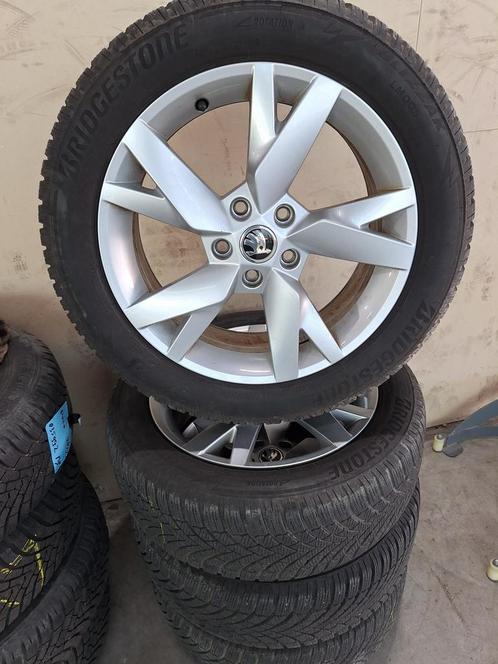 Skoda Octavia Winterset 17 Inch Origineel, Auto-onderdelen, Banden en Velgen, Banden en Velgen, Winterbanden, 17 inch, 205 mm
