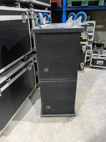 Set 2x Audiophony EX15S subwoofer + 2x Dcase wielplank beschikbaar voor biedingen
