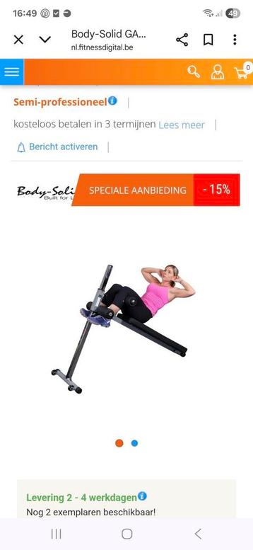 Body Solid Buikspierbank  beschikbaar voor biedingen
