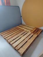 Paletten gebruikt als bed, Doe-het-zelf en Bouw, Hout en Planken, Zo goed als nieuw, Minder dan 200 cm, Pallet, Ophalen