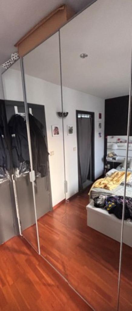 IKEA PAX — Kleerkast met spiegel (100x236 cm), Huis en Inrichting, Kasten | Kleerkasten, Gebruikt, 200 cm of meer, 100 tot 150 cm