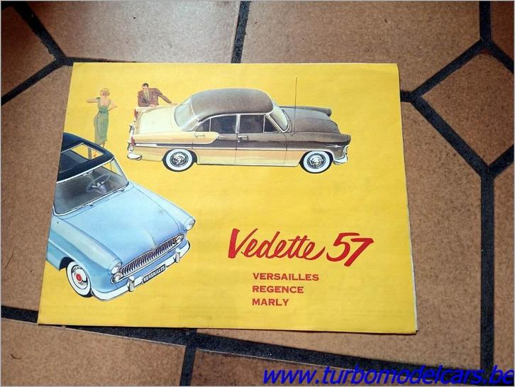 Folder Simca Vedette 57, Livres, Autos | Brochures & Magazines, Comme neuf, Général, Envoi