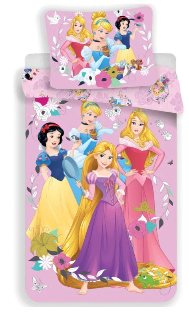 Disney Princess Dekbedovertrek 140 x 200 - Katoen, Kinderen en Baby's, Kinderkamer | Beddengoed, Nieuw, Dekbedovertrek, Roze, Meisje