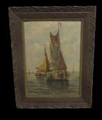 Bateaux en mer vers 1900, signés indistinctement, Enlèvement ou Envoi