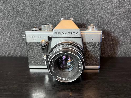 Praktica LTL 3 (35mm) + Pentacon 1.8/50mm lens, Audio, Tv en Foto, Fotocamera's Analoog, Gebruikt, Spiegelreflex, Overige Merken