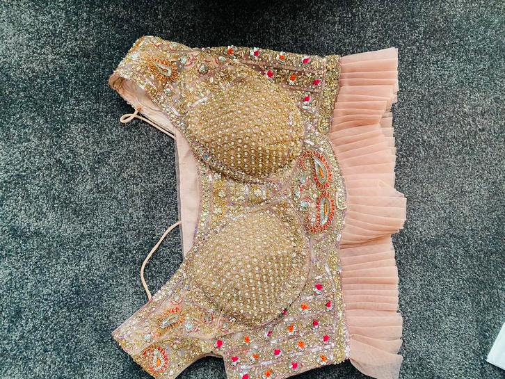 Feestelijk 2 piece dress/Lehenga blouseMaat M/Party dress, Vêtements | Femmes, Habits de circonstance, Comme neuf, Taille 38/40 (M)