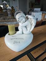 Mooie grote engel op groot hart met tekst "wij missen je", Ophalen, Nieuw, Overige materialen, Engelenbeeld