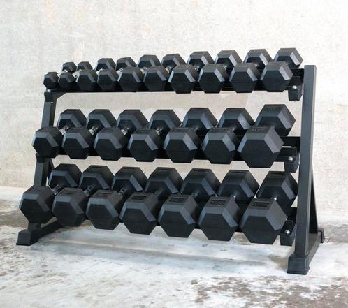 Hex Dumbbell set 2,5-30kg - MET GARANTIE, Sports & Fitness, Équipement de fitness, Haltère, Enlèvement ou Envoi