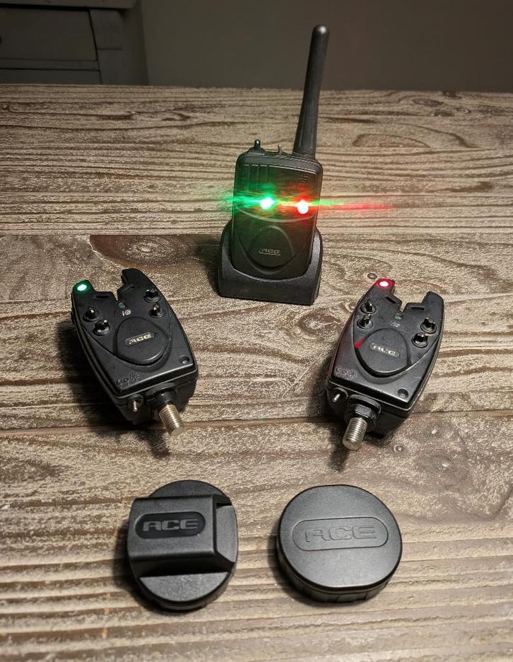 Ace i3 beetmelderset 2+1, Watersport en Boten, Hengelsport | Karpervissen, Gebruikt, Complete set, Ophalen of Verzenden