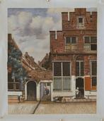 Vermeer: het straatje in Delft, olieverf reproductie, Verzenden